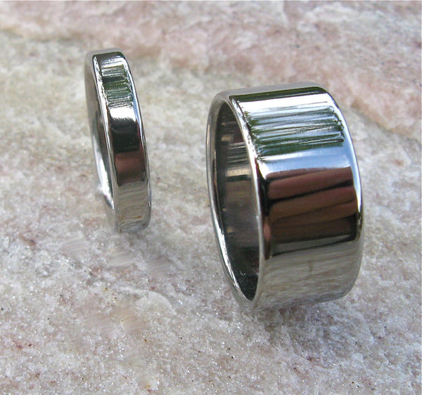 Bright Silver Titanium Jewellery